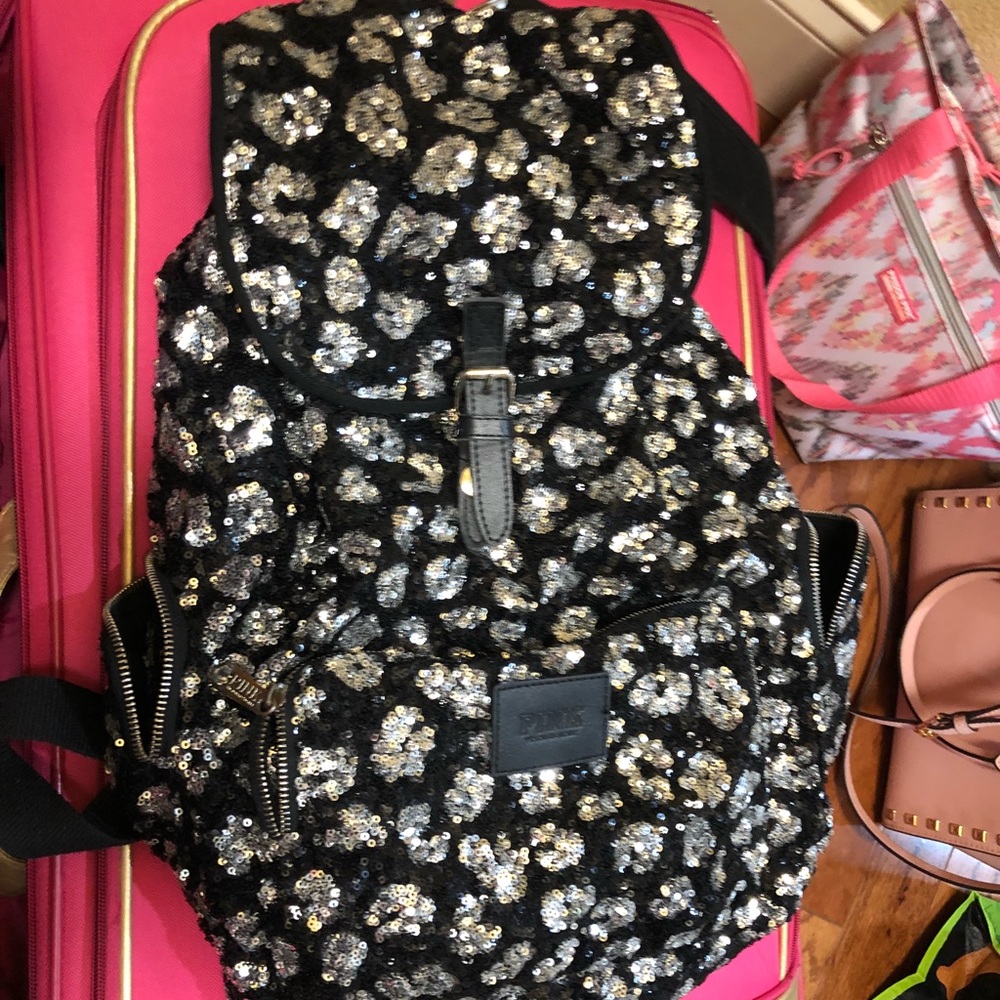 Vs pink bling book bag